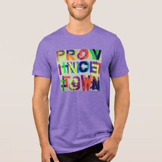T-SHIRT EN TRI-MATIÈRE PEINTURE AU POCHOIR DE PROVINCETOWN