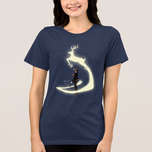 T-SHIRT  EN TRI-MATIÈRE PEINTURE DU PATRONUS™ HARRY POTTER (Recto)