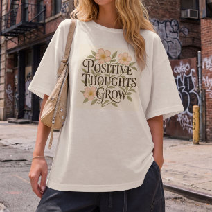 T-shirt En Tri-matière Pensées Positives Croissent Floral Vintage William