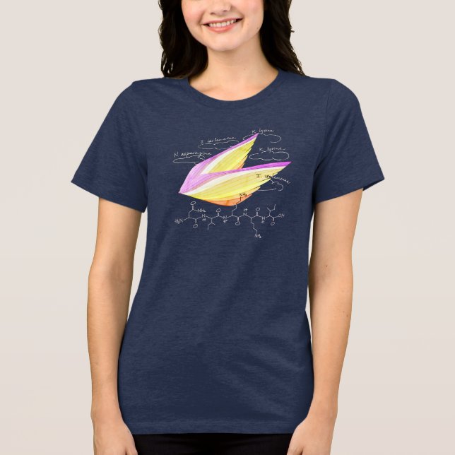 T-shirt En Tri-matière Peptide NIKKI, thème AUC, texte personnalisé, somb (Recto)