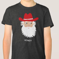 Père Noël Cowboy Texte personnalisé Noël