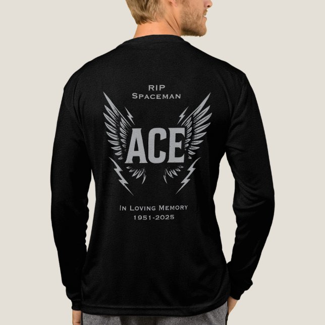 T-shirt En Tri-matière Personalize Ace Spaceman RIP Memorial Remembrance  (Verso)