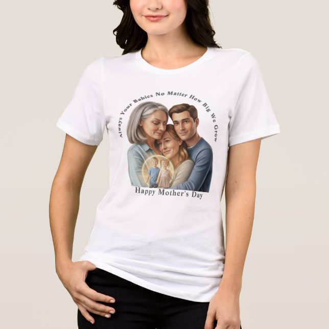T-shirt En Tri-matière personalized mother's day photo  (Recto)