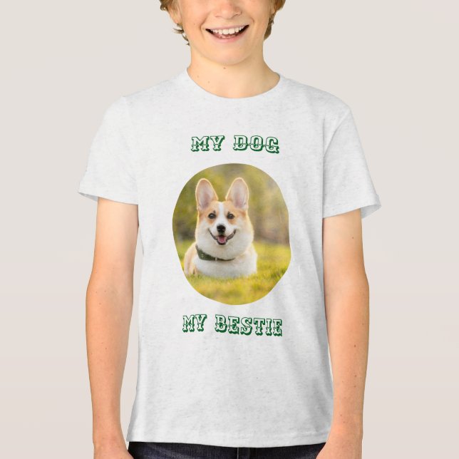 T-shirt En Tri-matière Personalized Photo Template for My Dog - My Best (Recto)