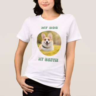 T-shirt En Tri-matière Personalized Photo Template for My Dog - My Best