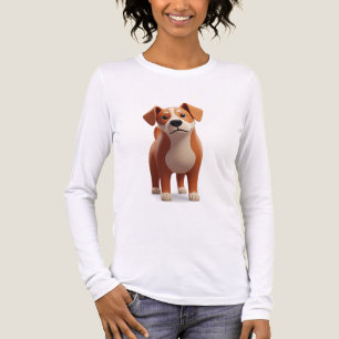 T-shirt En Tri-matière Personnage de chien de dessin animé 3D mignon