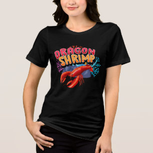 T-shirt En Tri-matière Personnage de dessin animé homard dragon crevette