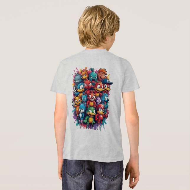 T-shirt En Tri-matière personnage emblématique (Verso intégral)