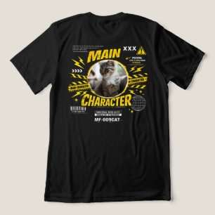 T-shirt En Tri-matière Personnage Principal Personnalisé Amateur de Chat 