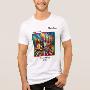 T-shirt En Tri-matière Personnalisable "Musica"
