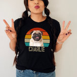 T-shirt En Tri-matière Personnalisé Chien Vintage Personnalisé Retro Phot<br><div class="desc">Célébrez votre meilleur ami en fureur avec la chemise Tri-Blend Personnalisée Vintage Chien Personnalisée Retro Photo pour Animaux de Compagnie! Doté d'un design rétro et nostalgique associé à une photo personnalisée de votre chien, cette chemise vous permet de présenter votre animal de compagnie de manière amusante et élégante. Il suffit...</div>