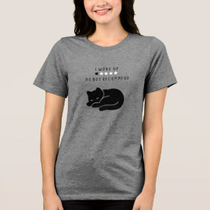 T-shirt En Tri-matière Personnalisé Drôle Je Me Suis Réveillée Chat Intro