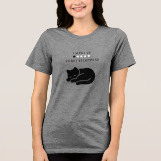 T-shirt En Tri-matière Personnalisé Drôle Je Me Suis Réveillée Chat Intro