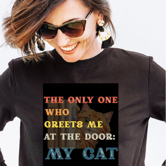 T-shirt En Tri-matière Personnalisé Retro Animaux de compagnie Vie Chat A (Créateur téléchargé)