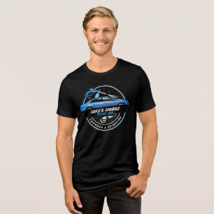 T-shirt En Tri-matière Personnaliser Lave-auto mobile Détail Blue Busines