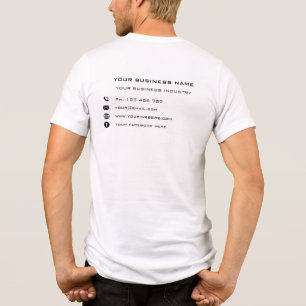 T-shirt En Tri-matière Personnaliser votre nom d'entreprise Texte Entrepr