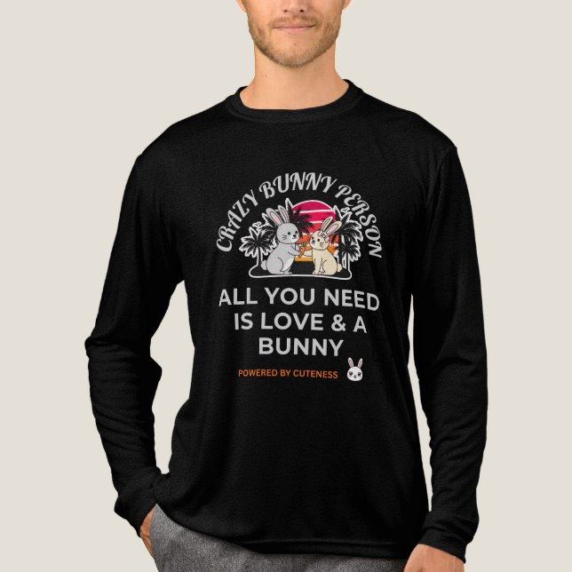 T-shirt En Tri-matière Personne Lapin Fou  (Recto)