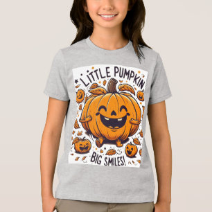 T-shirt En Tri-matière "Petit Citrouille, Grand Sourires
