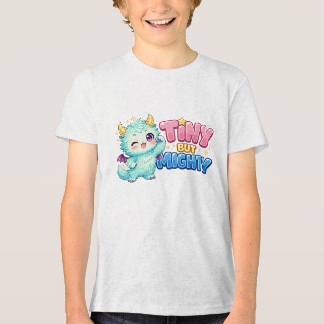 T-shirt En Tri-matière Petit dragon puissant (Recto)