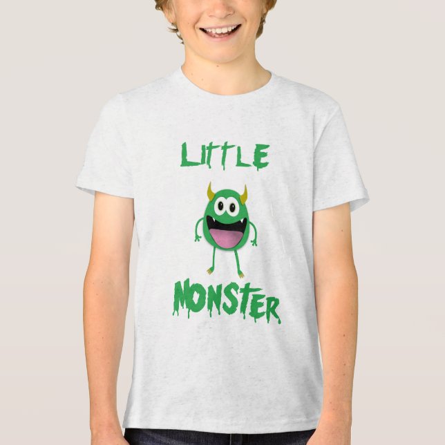 T-shirt En Tri-matière Petit monstre vert (Recto)