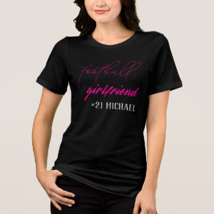 T-shirt En Tri-matière Petite Copine de Football Personnalisée