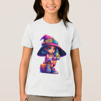 T-shirt En Tri-matière Petite Sorcière Aventurière – Voyage Magique Color