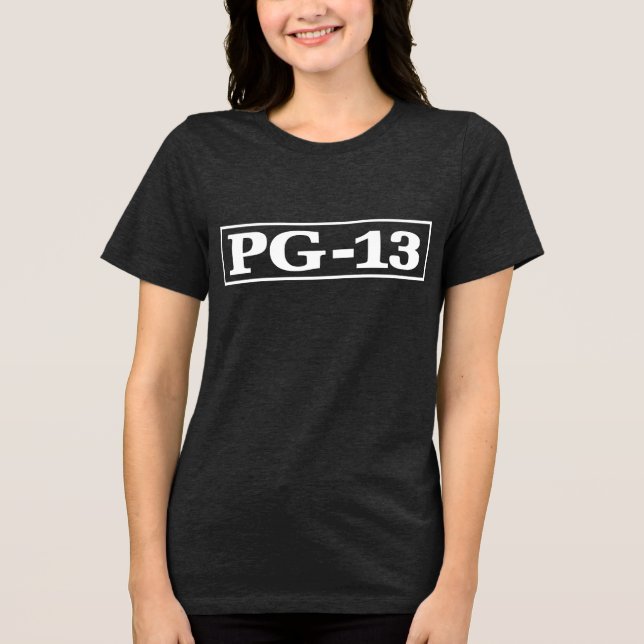T-SHIRT  EN TRI-MATIÈRE PG-13 (Recto)