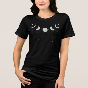 T-shirt En Tri-matière Phase de lune et rosée