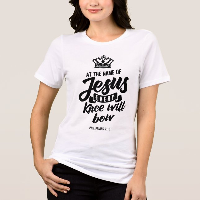T-shirt En Tri-matière Philippians 2:10 (Recto)