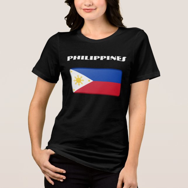 T-shirt En Tri-matière PHILIPPINES Spécial Personnalisable Black Tourist (Recto)