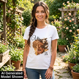 T-shirt En Tri-matière Photo de couple Nous Est Date de création