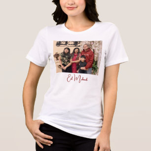 T-shirt En Tri-matière Photo de famille élégante et moderne pour l'Eid Mu