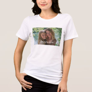 T-shirt En Tri-matière Photo de signature Girly Curly
