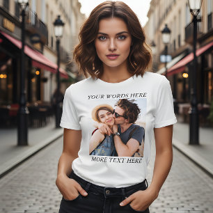 T-shirt En Tri-matière Photo et texte personnalisés