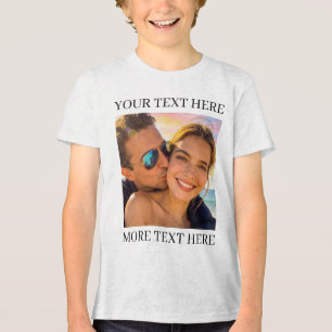 T-shirt En Tri-matière Photo et Texte Personnalisés