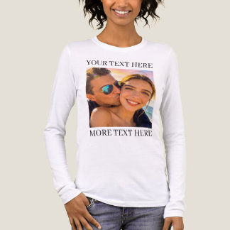 T-shirt En Tri-matière Photo et Texte Personnalisés