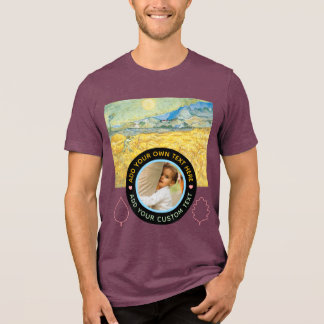 T-shirt En Tri-matière Photo-Texte personnalisé - Van Gogh Art Anniversai