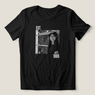 T-shirt En Tri-matière Photo Vintage Personnalisée Et Cadeau Du 30E Anniv