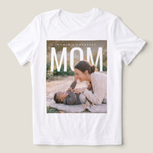 T-shirt En Tri-matière PhotoPop La Plus Grande Mère du Monde Photo Person