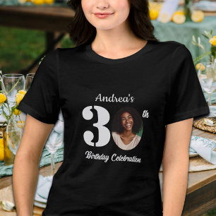 T-shirt En Tri-matière Photos d'invités pour un 30e anniversaire audacieu
