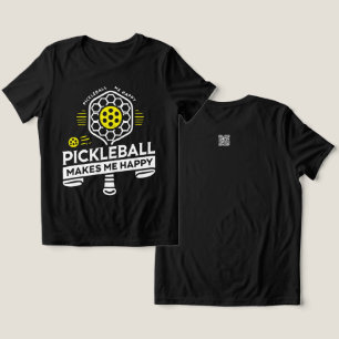 T-shirt En Tri-matière Pickball me rend heureuse femmes