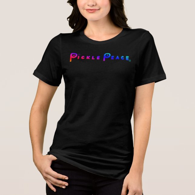 T-shirt En Tri-matière Pickle Peace Plain Rainbow (Recto)