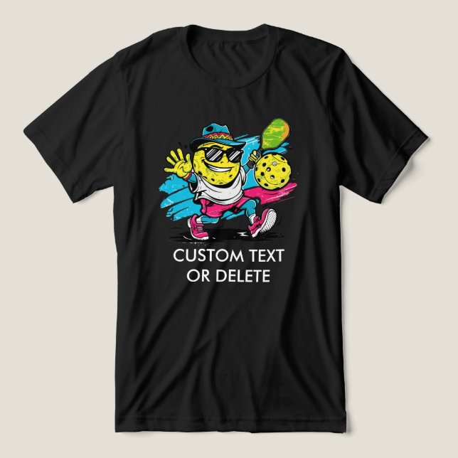 T-shirt En Tri-matière pickleball drôle (Design Recto)