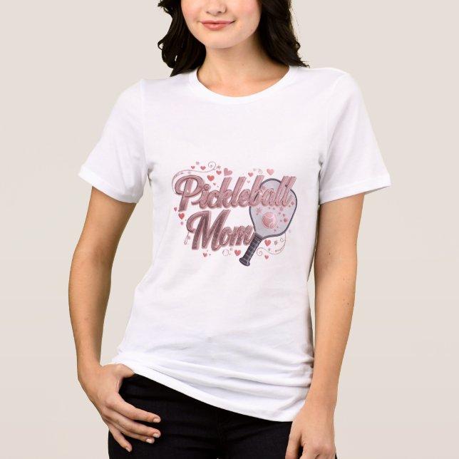 T-shirt En Tri-matière Pickleball Mom Shirt – Cute Pink Pickleball Gift f (Recto)