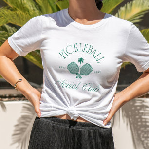 T-shirt En Tri-matière Pickleball Social Club Vieux argent Esthétique