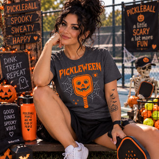 T-shirt En Tri-matière Pickleween Halloween & Pickleball