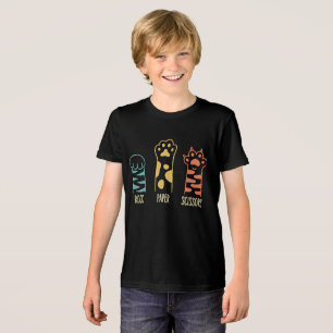T-shirt En Tri-matière Pierre Feuille Ciseaux Patte de Chat Drôle