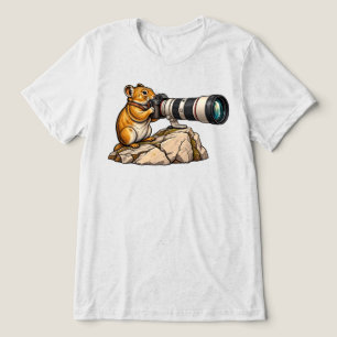 T-shirt En Tri-matière Pika photographe appareil photo aventure faune