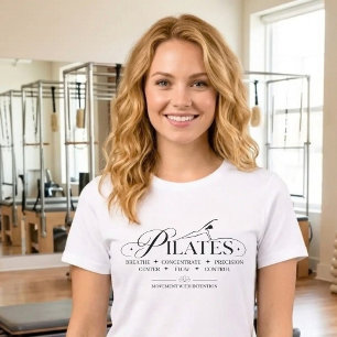 T-shirt En Tri-matière Pilates de Luxe Les Principes de Base