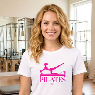 T-shirt En Tri-matière Pilates Reformer-Rose